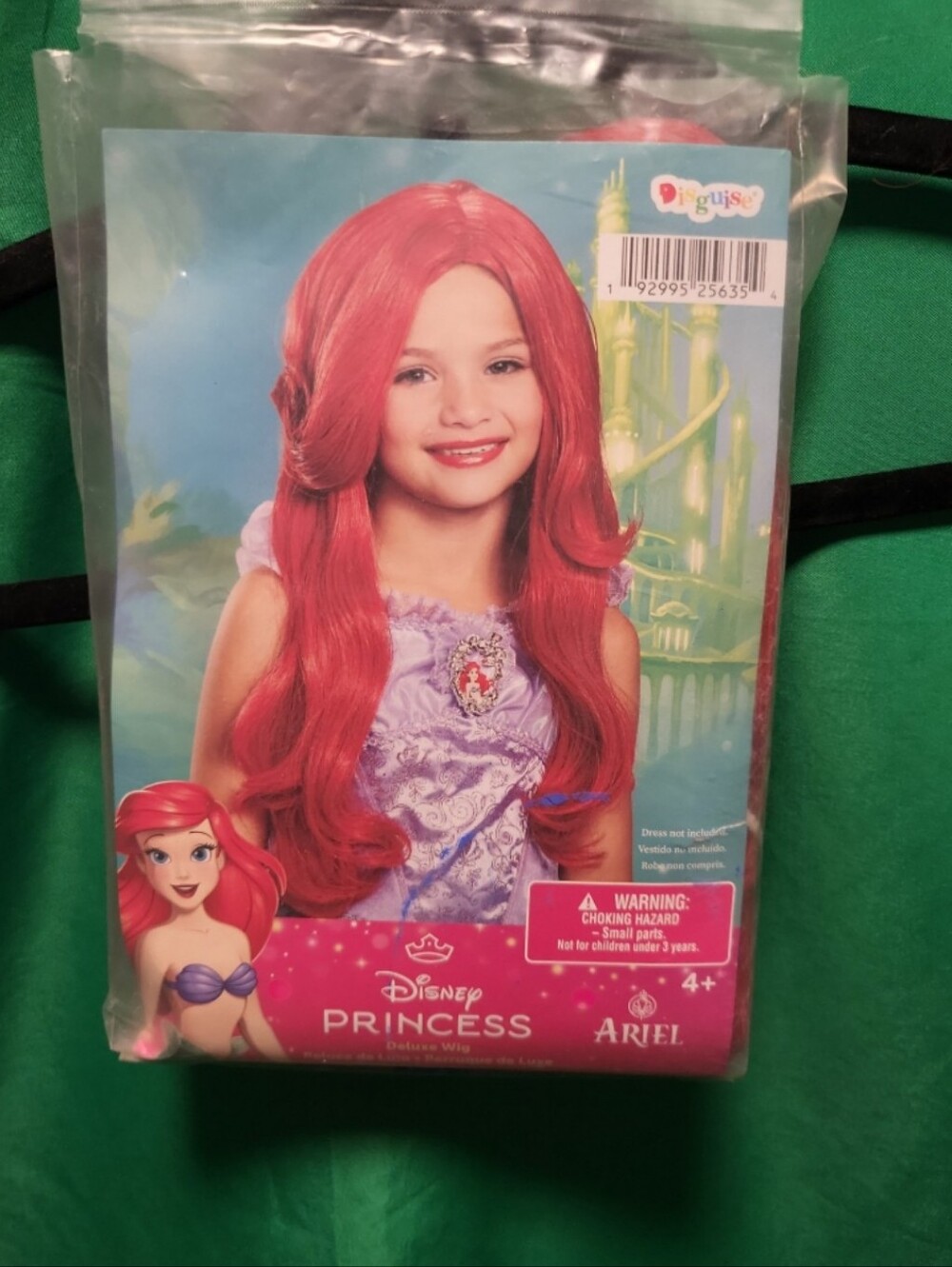 Disney Ariel Long Red Costume Wig for Kids